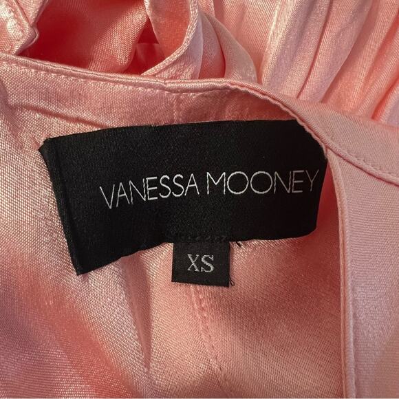 Vanessa Mooney Elizabeth Romper Dress Pink Satin Sz XS - Picture 6 of 8